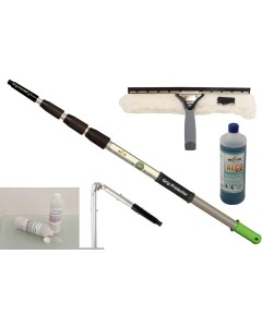 Axis Line Terrassendach Reinigungs-Set 6 Meter – Profi Teleskopstange mit Grip Protector, Metallgelenk