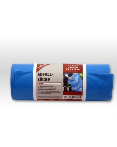 Axis Line Müllsack Abfallsäcke blau auf Rollen stark 120 Liter