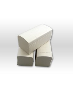 Papierhandtücher 25 × 23 cm 2-lagig Weiß – V-Falz, 150 Stück