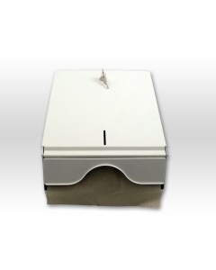 Axis Line Falthandtuchspender Metall Weiß – für Papierhandtücher bis 26 cm