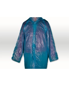 Axis Line PE-Regenponcho Blau XL – Schutzmantel mit Kapuze & Druckknöpfen