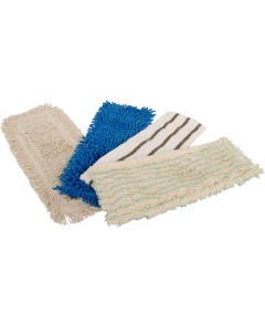 Axis Line Wischmop-Set, 4-teilig 40 cm– Profi Mopps für Laminat, Parkett & Fliesen, Chenille-Mop für Trocken- und Nasswischen,