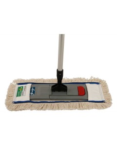 Axis Line Baumwollmop Parkett Komplett-Set X-Professional Line 40 cm – Klapphalter, Aluminiumstiel & Mopbezug 100 % Baumwolle