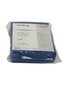 10er Pack beschichtetes Meiko Feuchtwischtuch 35 x 40 blau Reinigungstuch