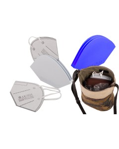 FFP2 Aufbewahrungsbox – Case – die Aufbewahrung für Ihre FFP2 Maske, Axis Line ® in Doppel