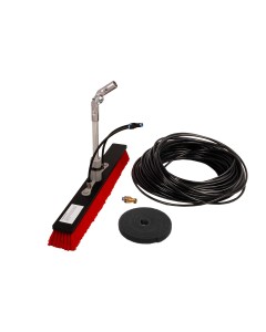 Axis Line Solarreinigung Starter-Set 60 cm – Solarbürste für PV-Anlage mit Wasserführung, Schlauch & Gelenk, ohne Teleskopstange, Fensterreinigung