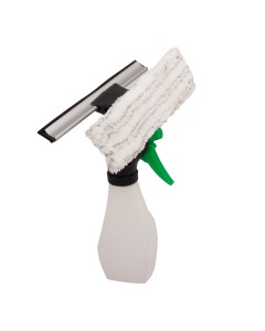 Axis Line 3-in-1 Fensterwischer mit Sprühfunktion – Fensterputzer mit Microfaser, Abzieher & 250 ml Sprühflasche, Streifenfrei, 25 cm Wischbreite