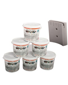 Axis Line Wiper Bowl Polytex Bundle – 6x Spender-Eimer + Wandhalter, feuchte Reinigungstücher Werkstatt, 72 Wischtücher pro Eimer, Polypropylen, KFZ