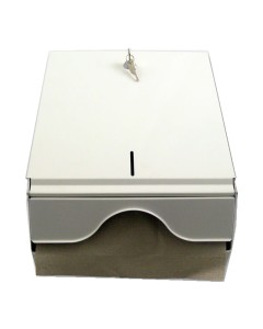 Axis Line Falthandtuchspender Metall Weiß – für Papierhandtücher bis 26 cm