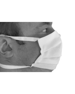 Axis Line Mund-Nasen-Maske 100% Baumwolle waschbar bis 90°, Mundschutz Stoff mit Nasendraht, Zweilagig, Wiederverwendbar