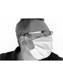 Axis Line Mund- und Nasenmaske Gesichtsmaske 1 lagig 100 % Baumwolle waschbar wiederverwendbar Made in EU mit Gummiband