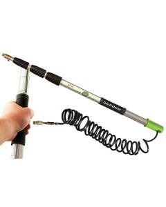 Axis Line Profi Wasserteleskopstange 4 Meter mit Wasserschlauch und Gleitstein 4 teilig inkl. Axis Line Grip Protector