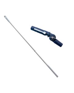 Ha-Ra ERA Standard-Stiel mit ERA Stiele Adapter 1,33m für Standard & Vario Wischer I robuster Fensterwischer-Stiel I Verlängerungsstiel mit rutschfestem Griff & langlebigem Aluminium